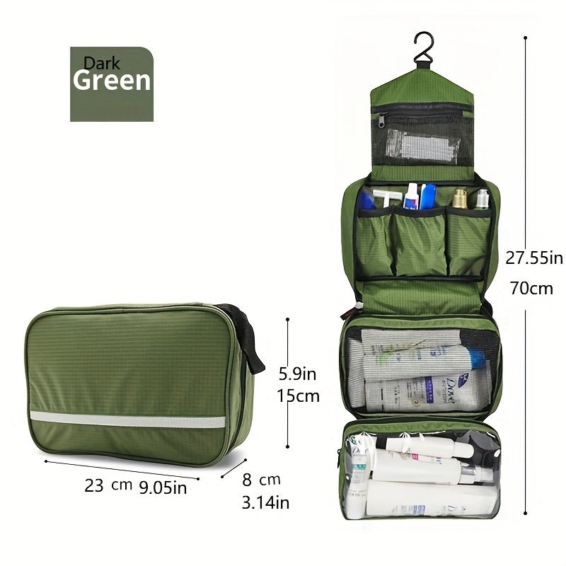 Portable Travel Toiletry Bag - Hanging Bathroom Storage