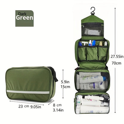 Portable Travel Toiletry Bag - Hanging Bathroom Storage
