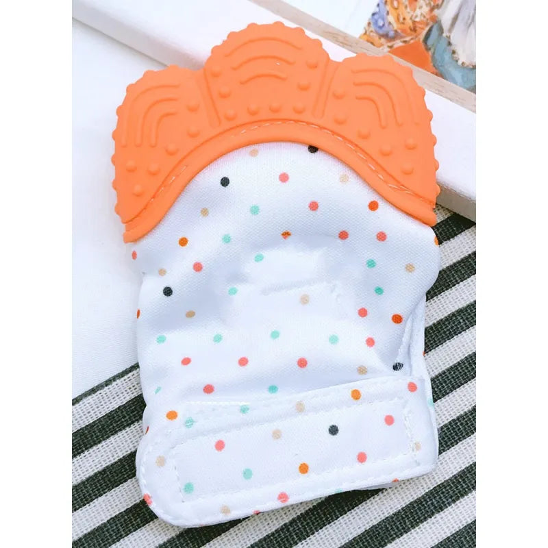 Baby Teething Mitten with Soft Silicone Bites
