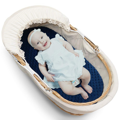 Cute Baby Moses Basket Mattress Protector