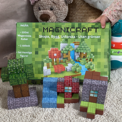 Fun Magnetic Building Blocks for Kids 100-Piece Set - Fesara