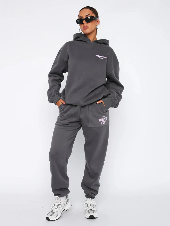 Soft Pink Hoodie and Sweatpants Set