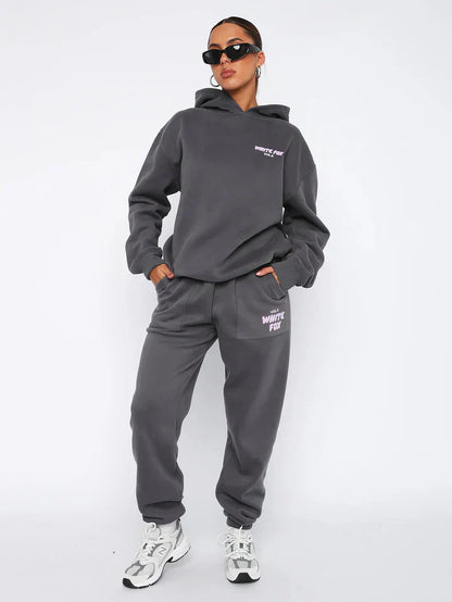 Soft Pink Hoodie and Sweatpants Set