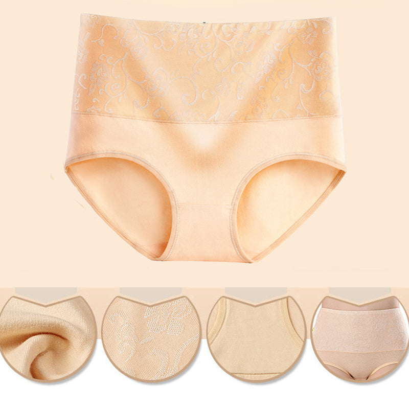 Comfortable High Waist Women's Cotton Briefs