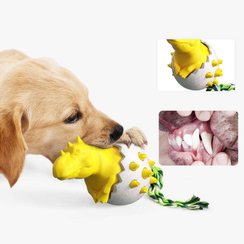 Fun Dino Shaped Dog Chew Toy