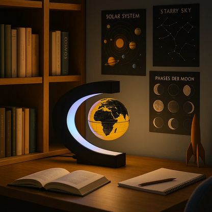 Modern LED Floating Globe Light Lamp