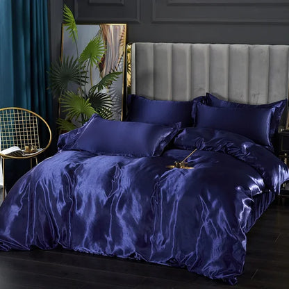 Soft Silk Bedding Set - Elegant Satin Sheets