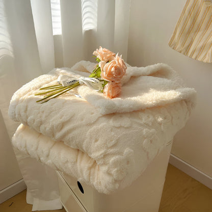 Plush Cozy Sherpa Throw Blanket