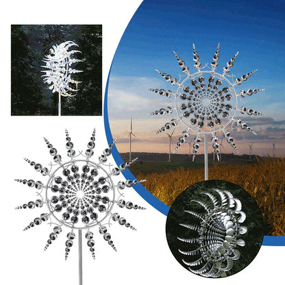 Decorative Outdoor Metal Windmill Garden Spinner