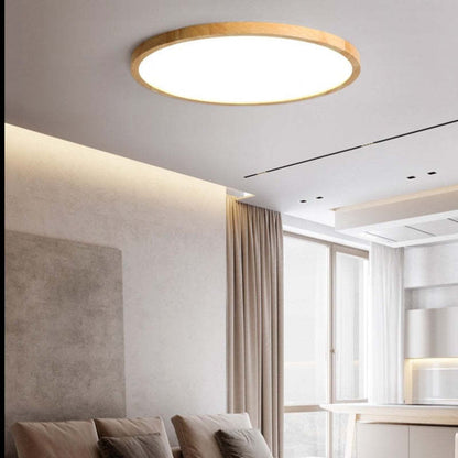 Simple Low Profile Ceiling Lamp Asian Style