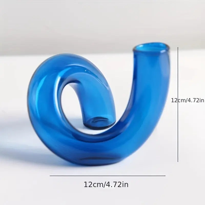 Elegant Clear Glass Decor Vase
