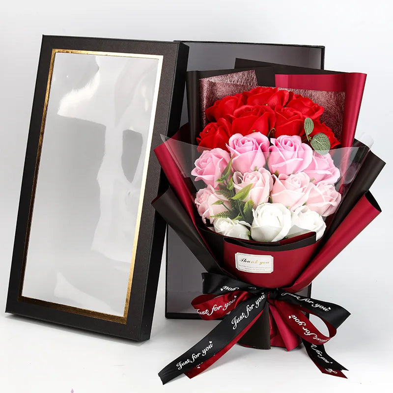 Lovely Rose Petal Soap Gift Set for Her