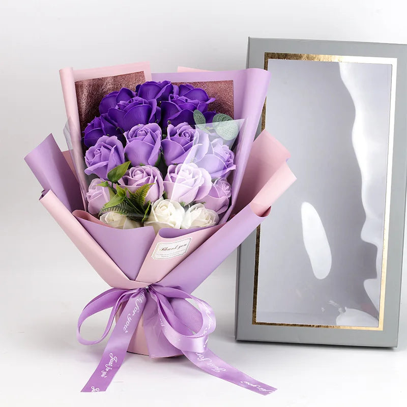Lovely Rose Petal Soap Gift Set for Her