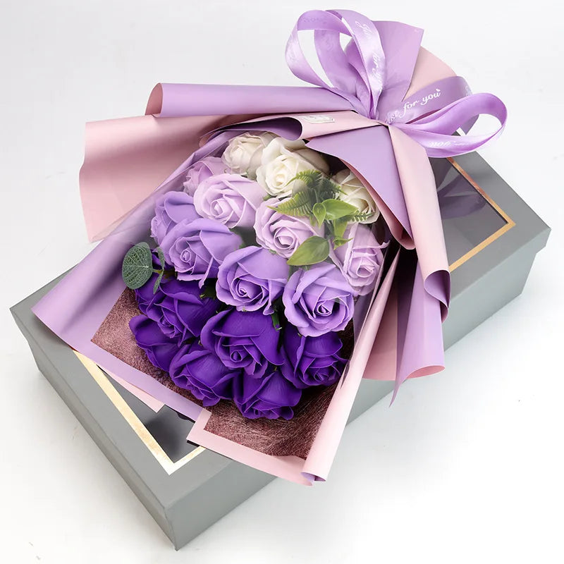 Lovely Rose Petal Soap Gift Set for Her
