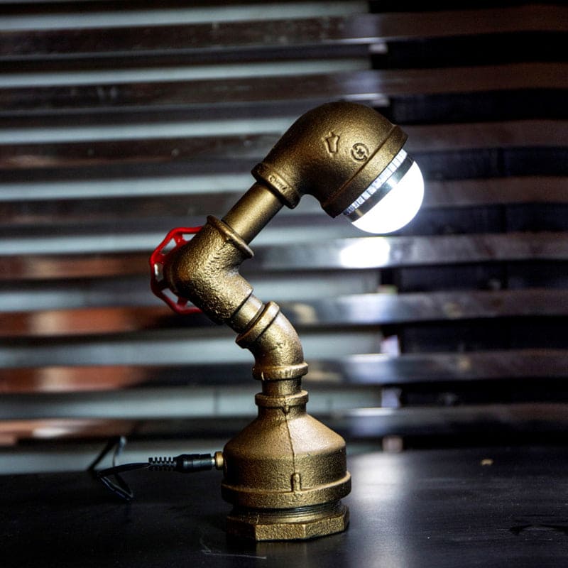 Vintage Metal Table Lamp with Adjustable Arm - Fesara