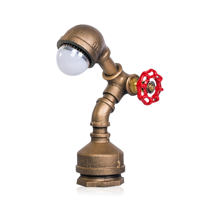 Vintage Metal Table Lamp with Adjustable Arm