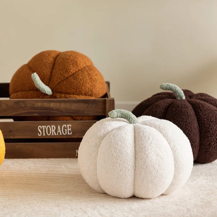 Comforting Velvet Pumpkin Pillow