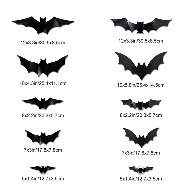 Spooky 3D Bat LED Wall Lamp