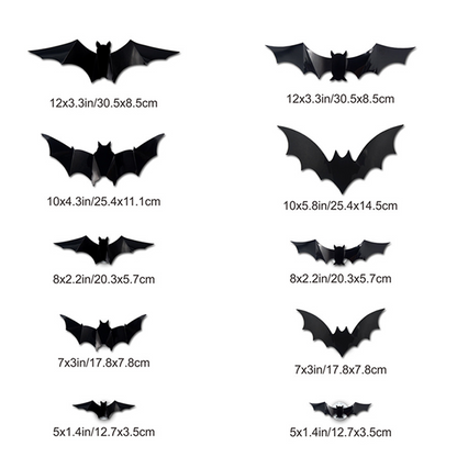 Spooky 3D Bat LED Wall Lamp