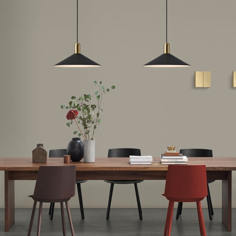 Contemporary Sleek Cone LED Hanging Light