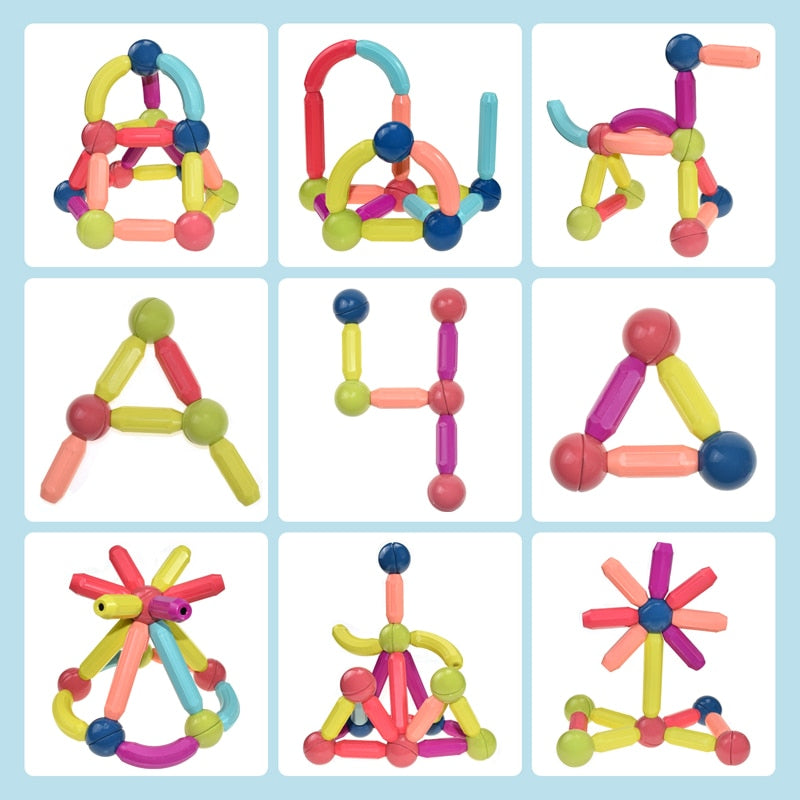 Fun Magnetic Building Blocks Set for Kids