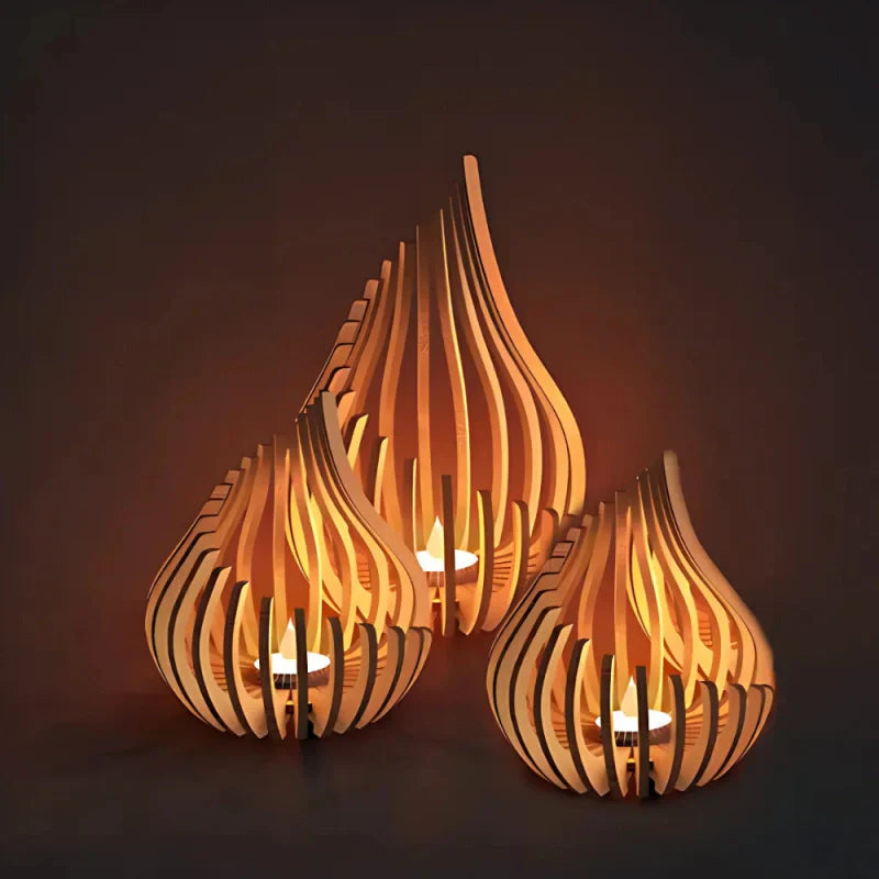 Sparkling Glass Tea Light Holder