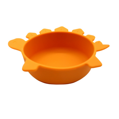 Soft Silicone Baby Bowl with Dinosaur Design
