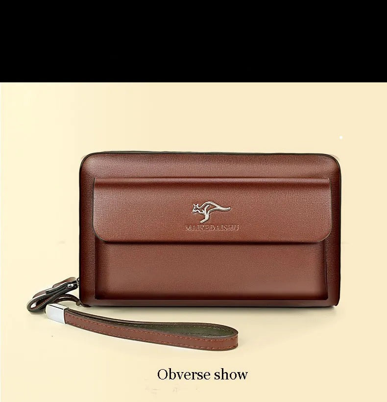Classic Leather Clutch Wallet for Men