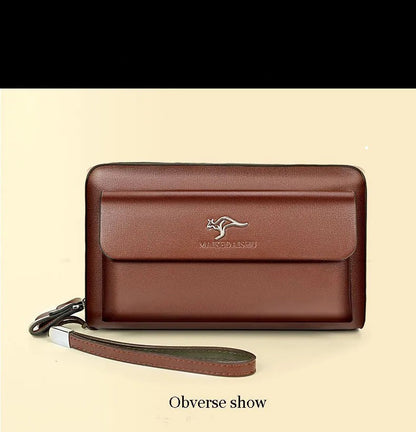 Classic Leather Clutch Wallet for Men