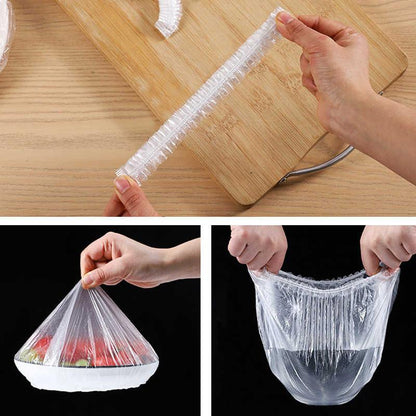 Essential Household Plastic Wrap (100 Sheets)