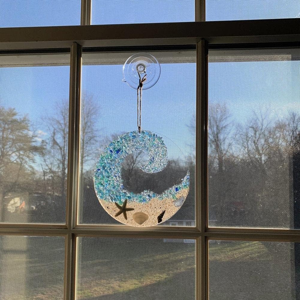 Coastal Sea Glass Wave Decoration