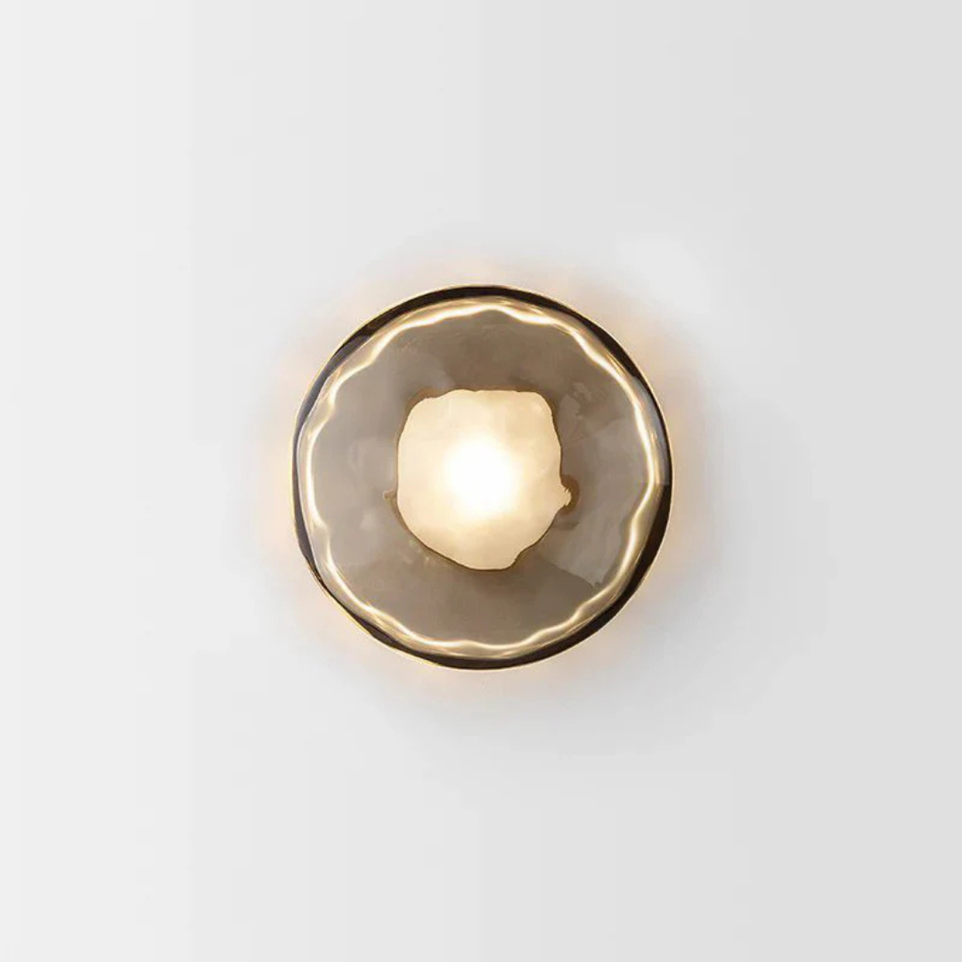 Elegant Glass Panel Wall Light