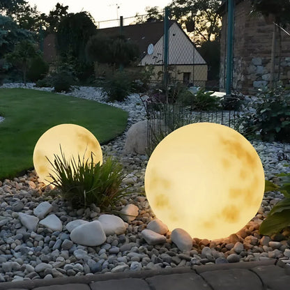 Solar Powered Outdoor Moon Lamp