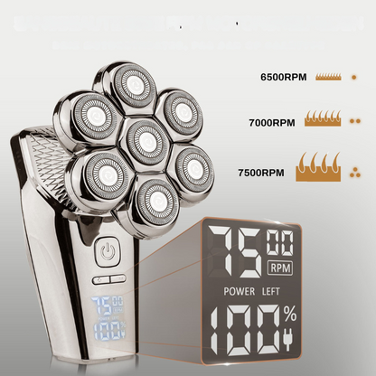 Close Shave Pro - Deluxe Electric Head Razor with Spare Blade