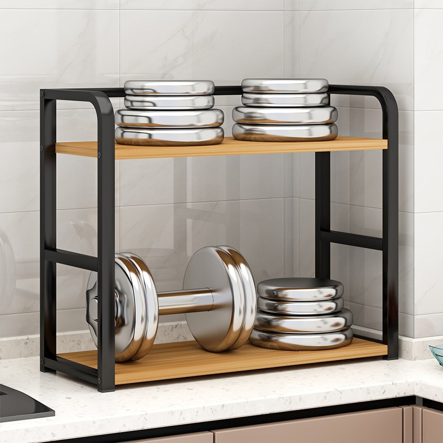 Modern Stainless Steel Kitchen Shelf