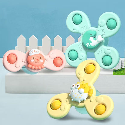 Kids Fun Spin Toy with Suction Cup Base