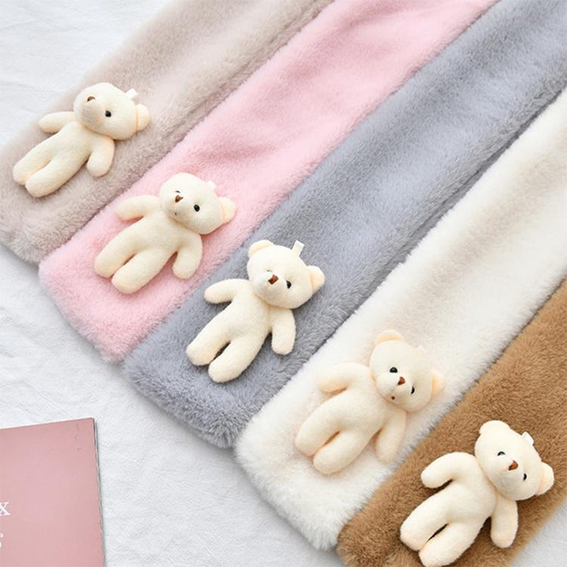 Cuddly Teddy Soft Plush Scarf for Kids and Adults - Fesara