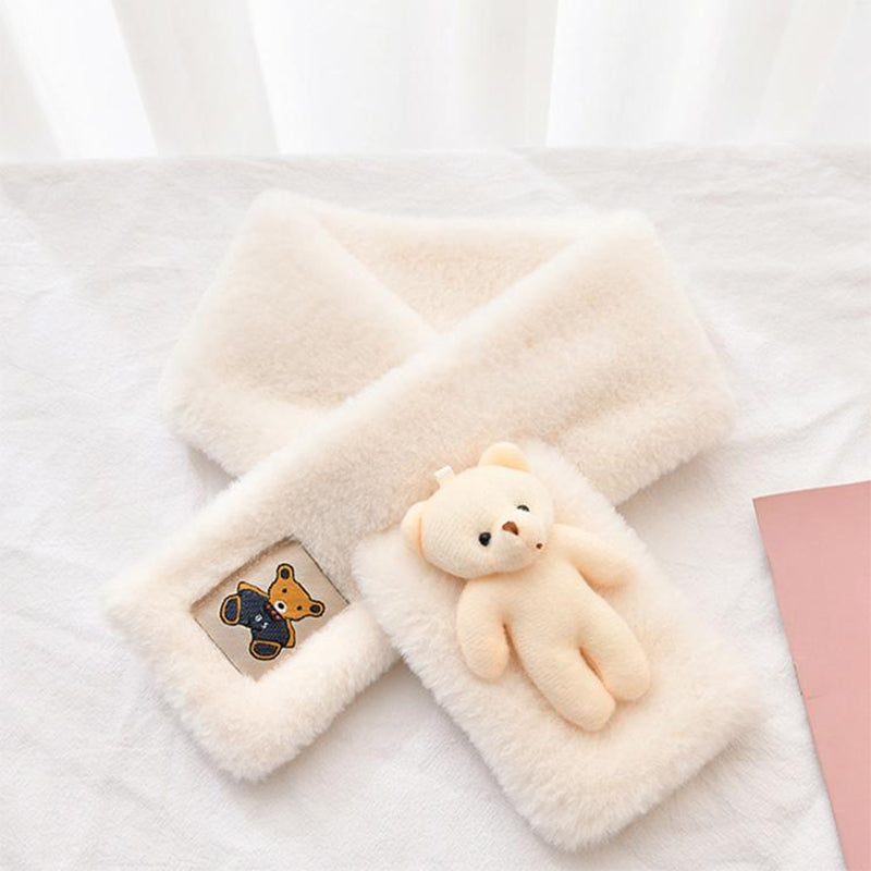 Cuddly Teddy Soft Plush Scarf for Kids and Adults
