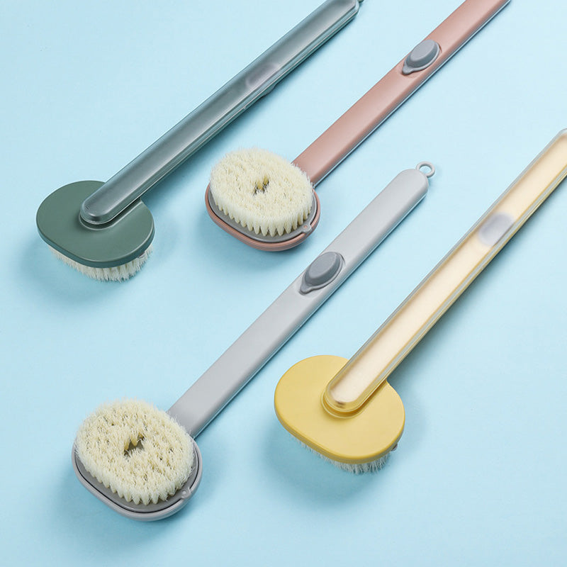 Extendable Bathroom Brush with Long Soft Handle