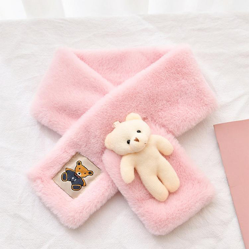 Cuddly Teddy Soft Plush Scarf for Kids and Adults