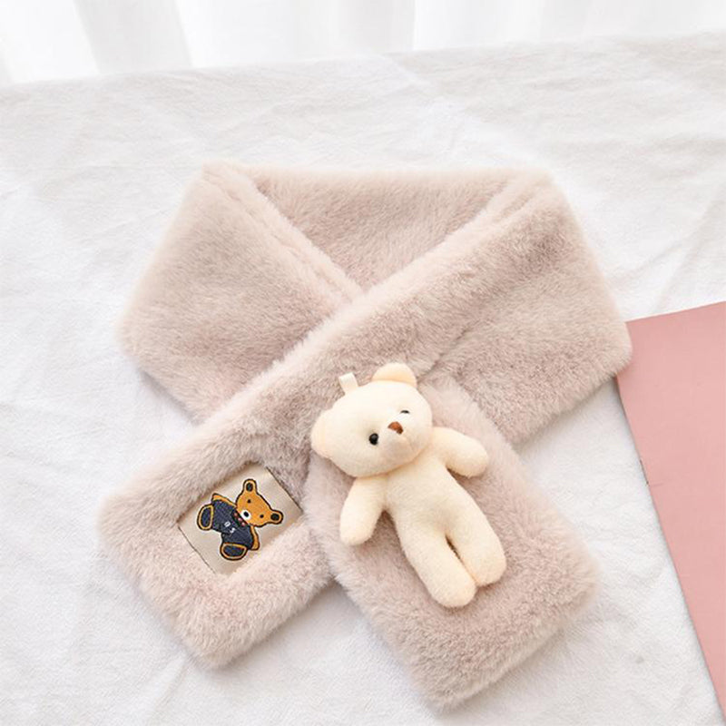 Cuddly Teddy Soft Plush Scarf for Kids and Adults