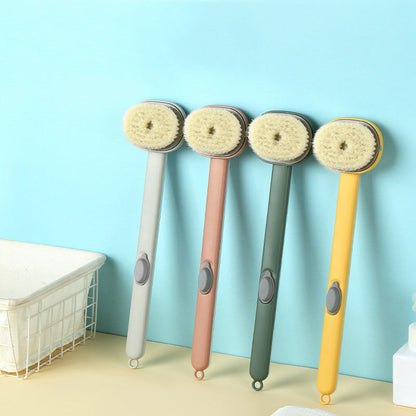 Extendable Bathroom Brush with Long Soft Handle