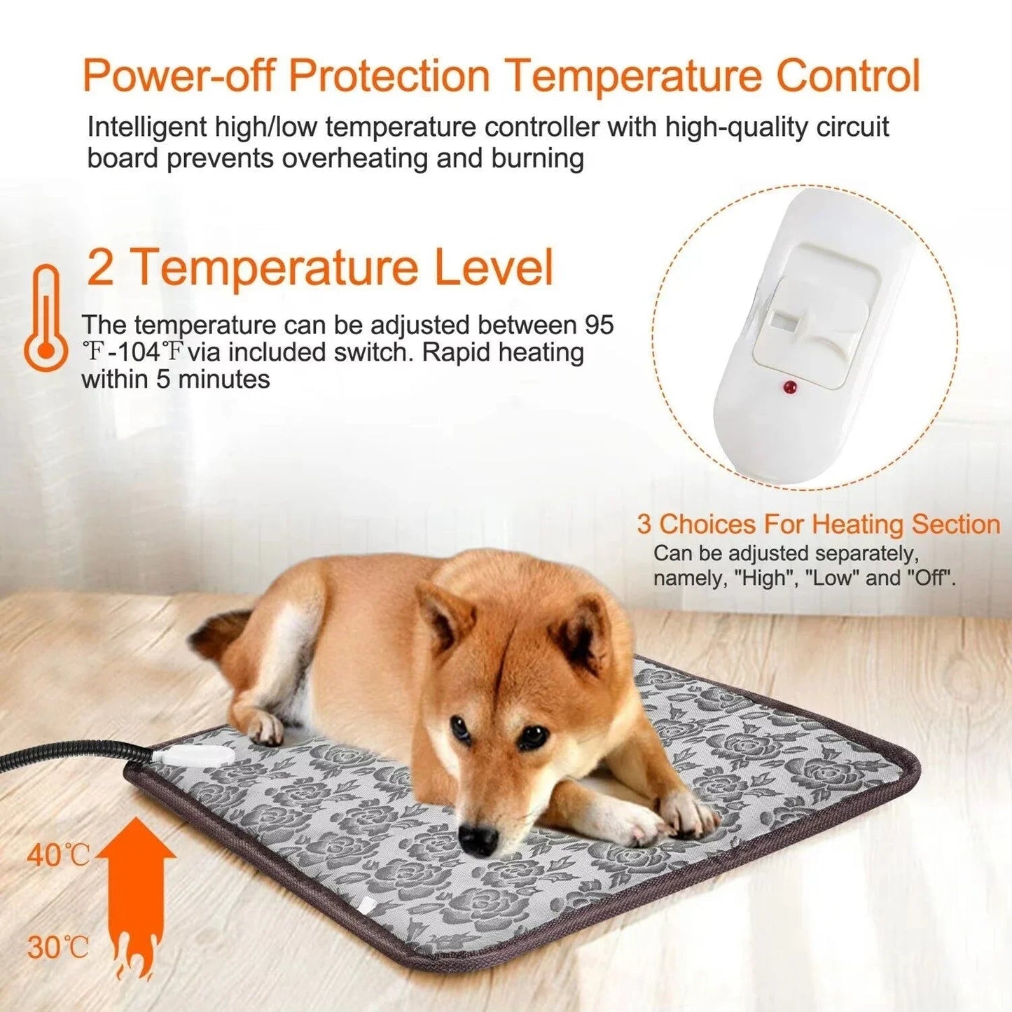Warm Pet Heating Mat for Dogs