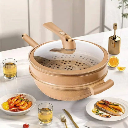 Easy Cook Frying & Steaming Pan Set - Fesara