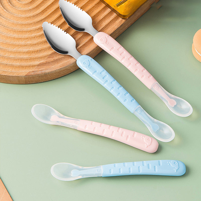 Soft Baby Silicone Spoon Set