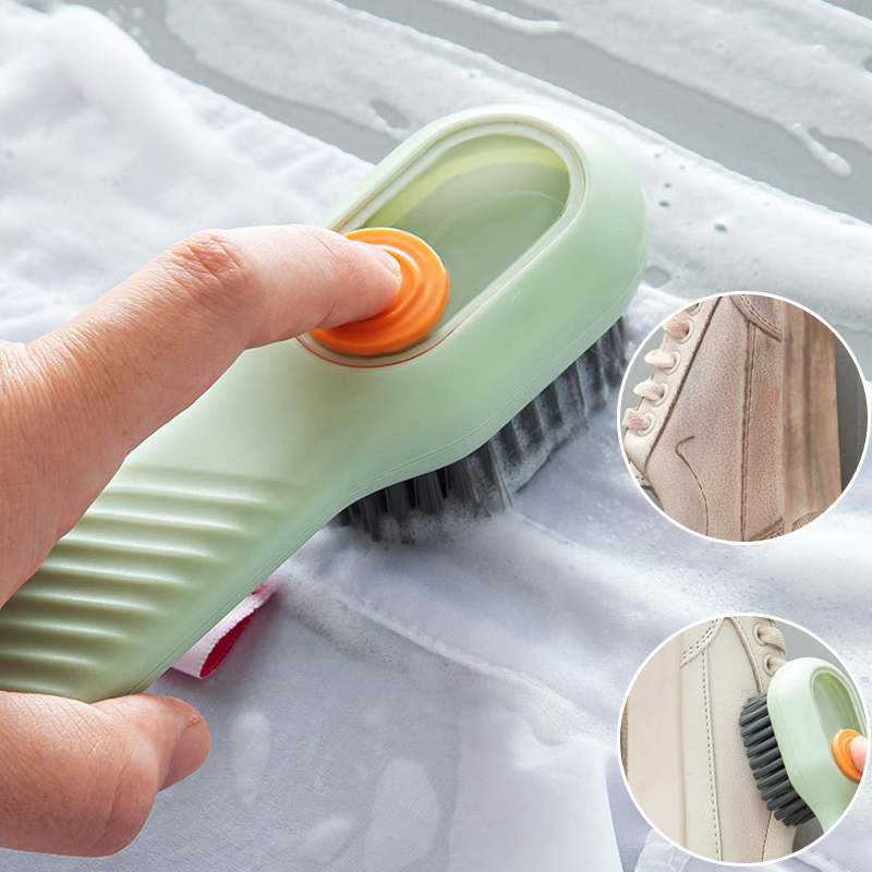 Gentle Home Cleaning Brush with Soft Bristles