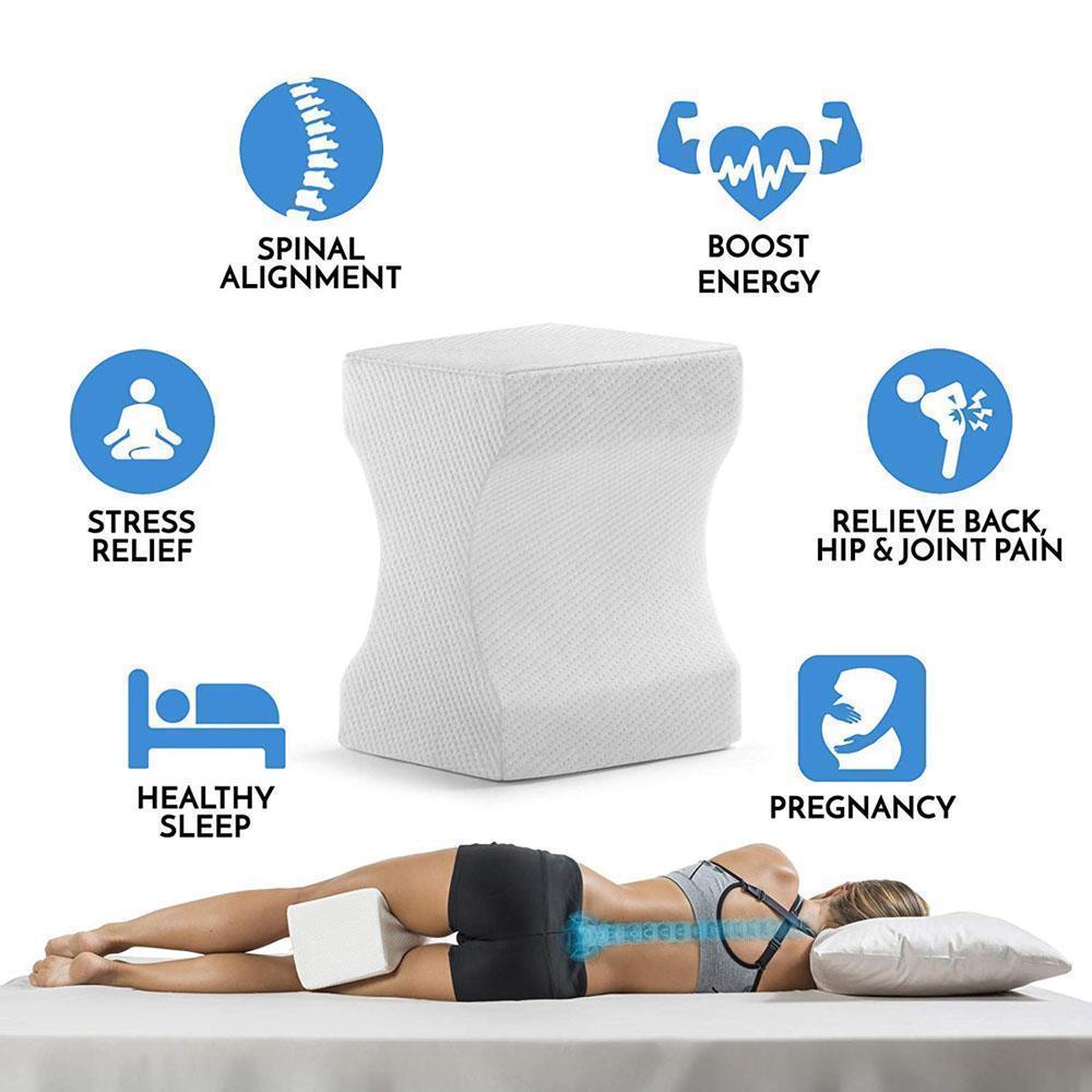 Contoured Memory Foam Knee Support Pillow - Fesara