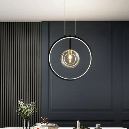 Simple Modern Black Hanging Lamp - Fesara