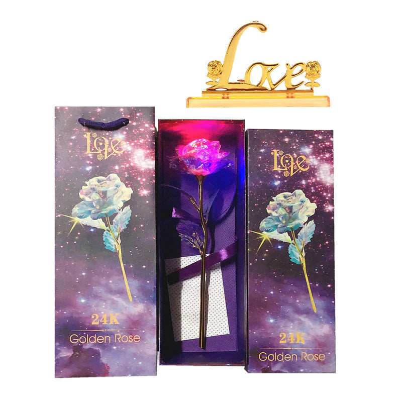 Sparkling Love Rose Night Light