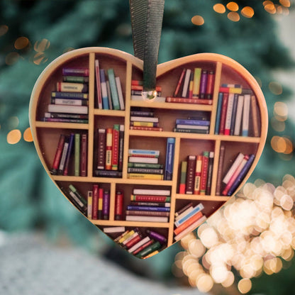 Lovely Heart Shaped Bookcase Decor